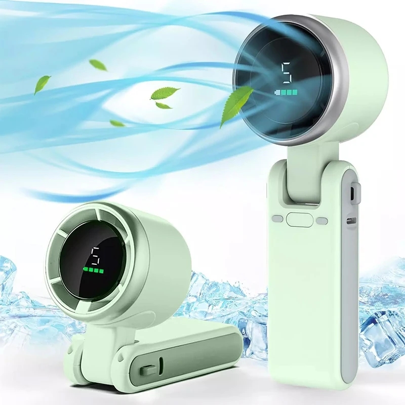 Portable Rechargeable Handheld Fan Folding Turbo Neck Fan for Outdoor Cooling