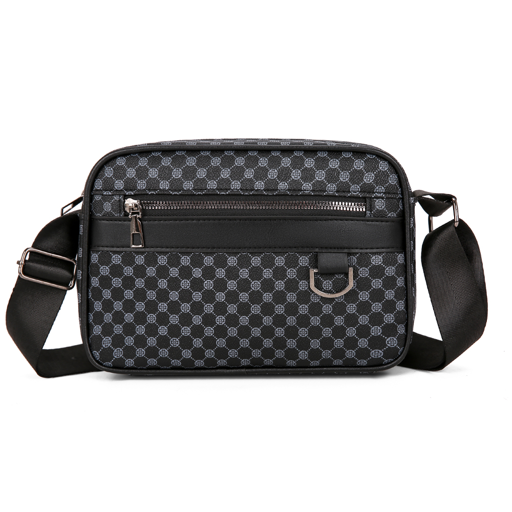 Mens Large Capacity Crossbody Shoulder Bag Multi Pocket Business Casual Carry Bag