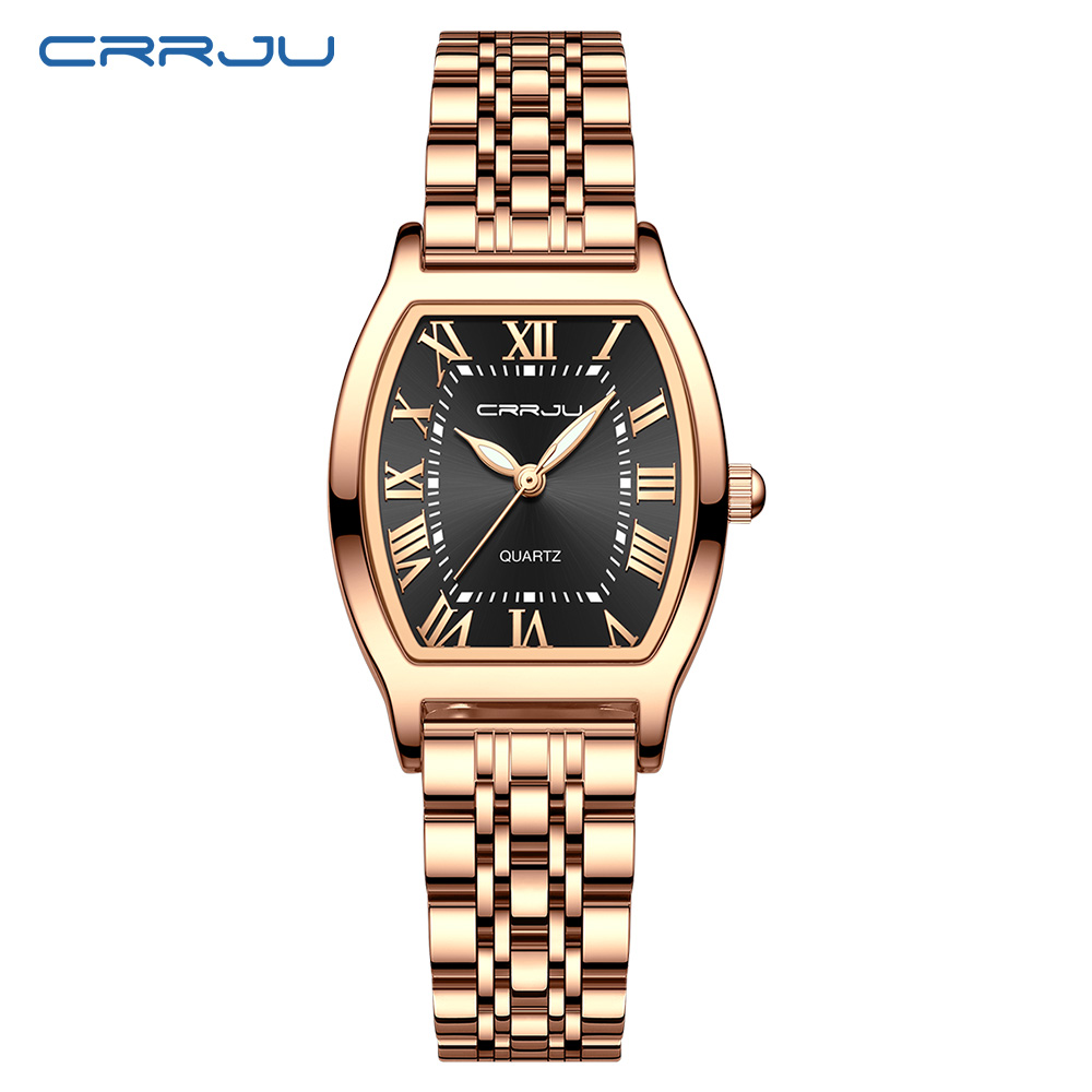 Womens Square Stainless Steel Waterproof Quartz Dress Watch Elegant Bracelet Wristwatch