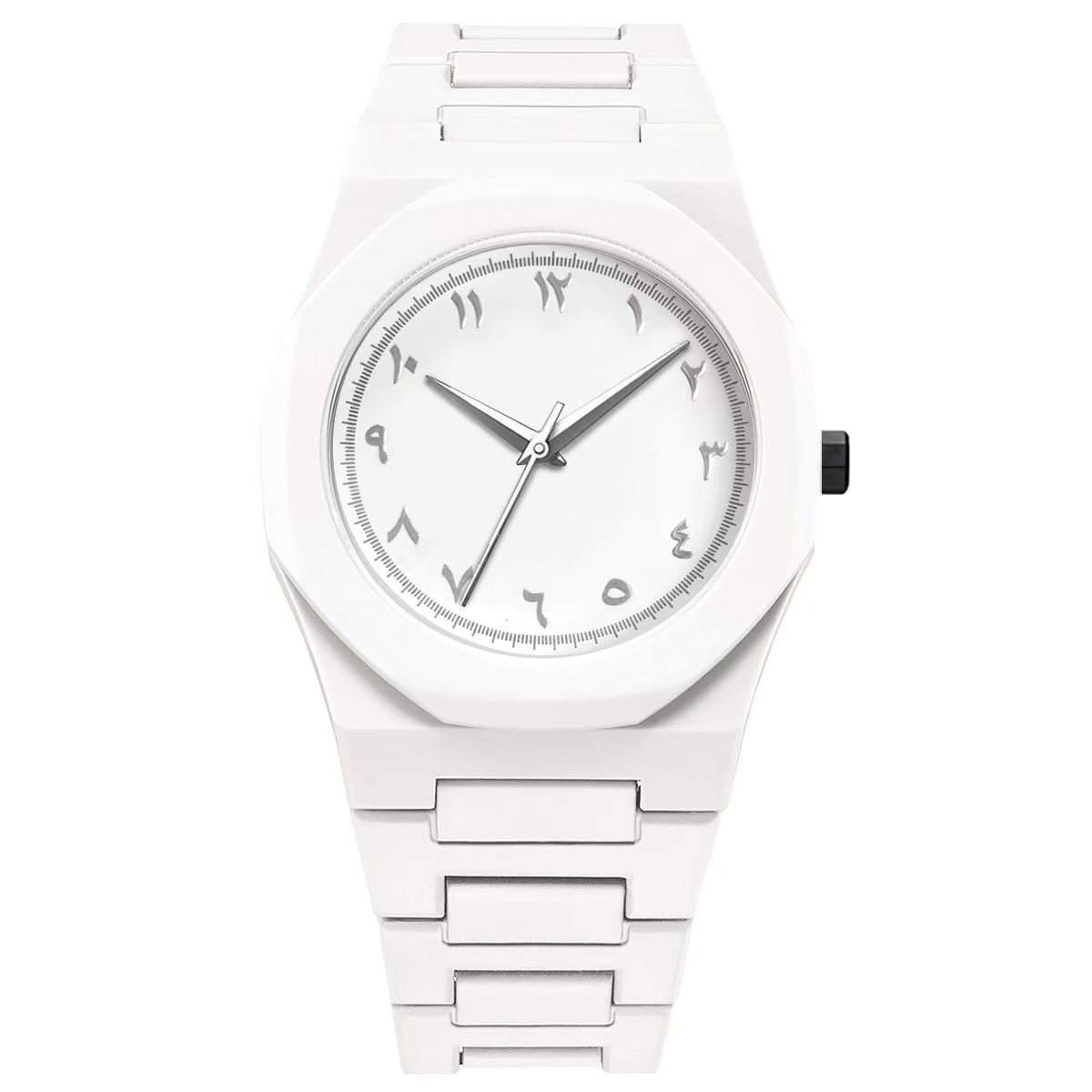 Graffiti Art Mens Quartz Watch Minimalist Black Business Casual Wristwatch
