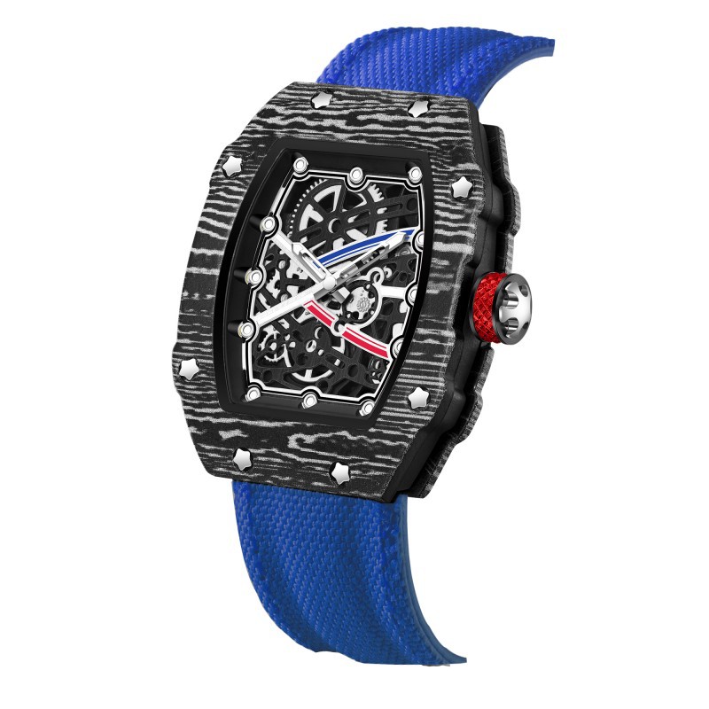Ultra Slim Tonneau Mens Quartz Watch Waterproof Luxury Fashion Watch