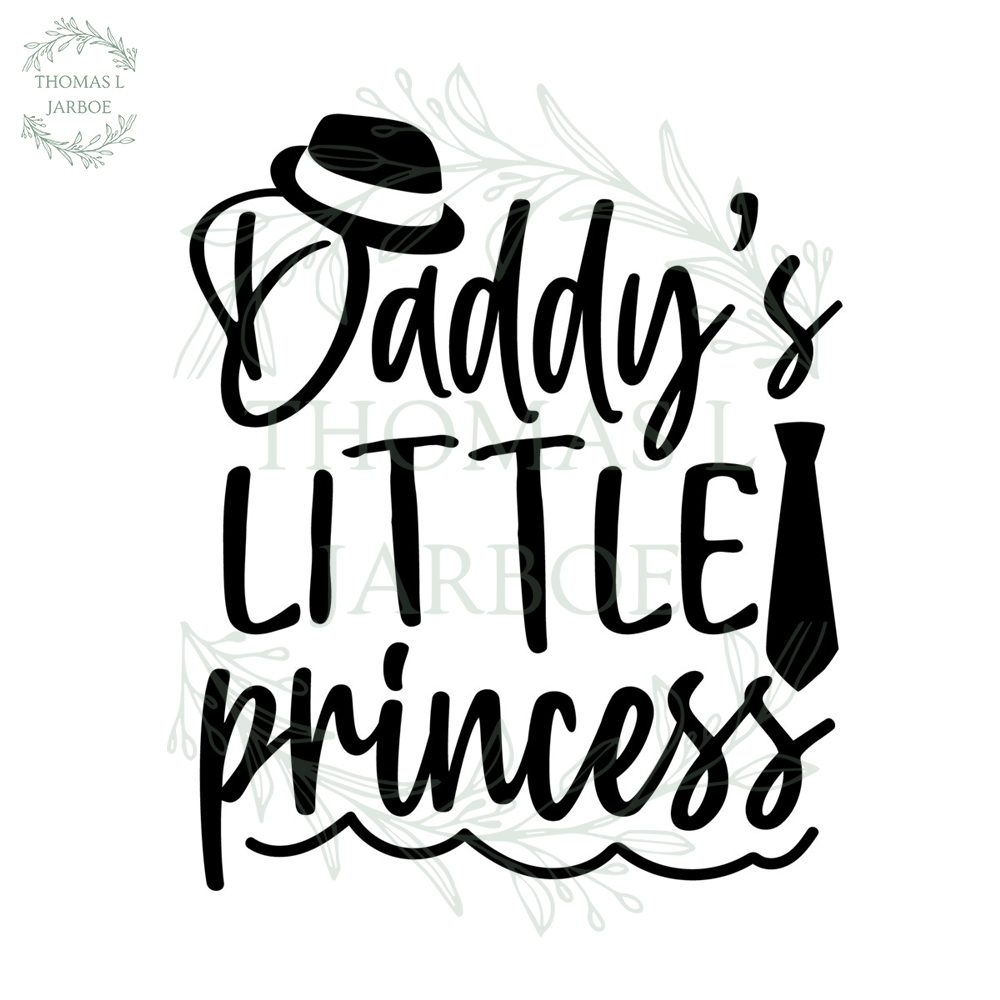 Daddy S Daddys Little Princess Svg Father And Daughter Design | Inspire Uplift