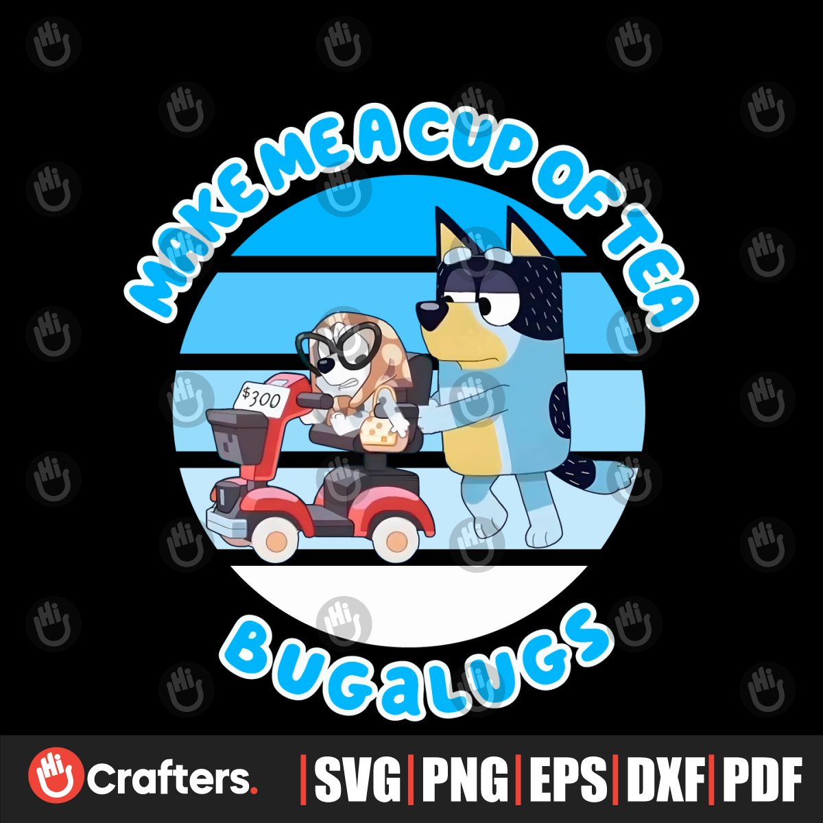 Make Me A Cup Of Tea Bluey Muffin PNG - Inspire Uplift