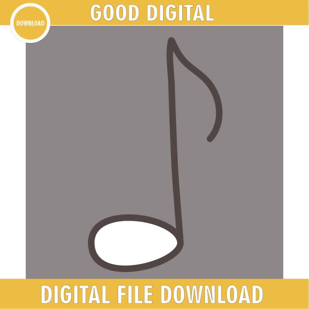 Patriotic White Music Note 4th Of July Day SVG | Inspire Uplift