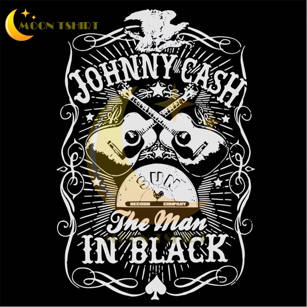 Johnny Cash the man in black svg files for cricut | Inspire Uplift