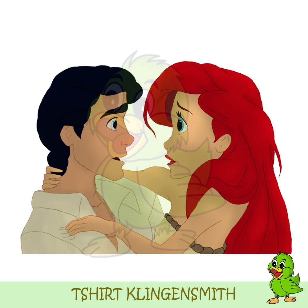 Prince Eric and Princess Ariel Meeting Scene PNG | Inspire Uplift