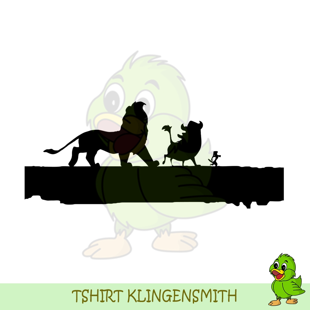 Lion King Characters Simba Timon and Pumba On The Bridge SVG | Inspire ...