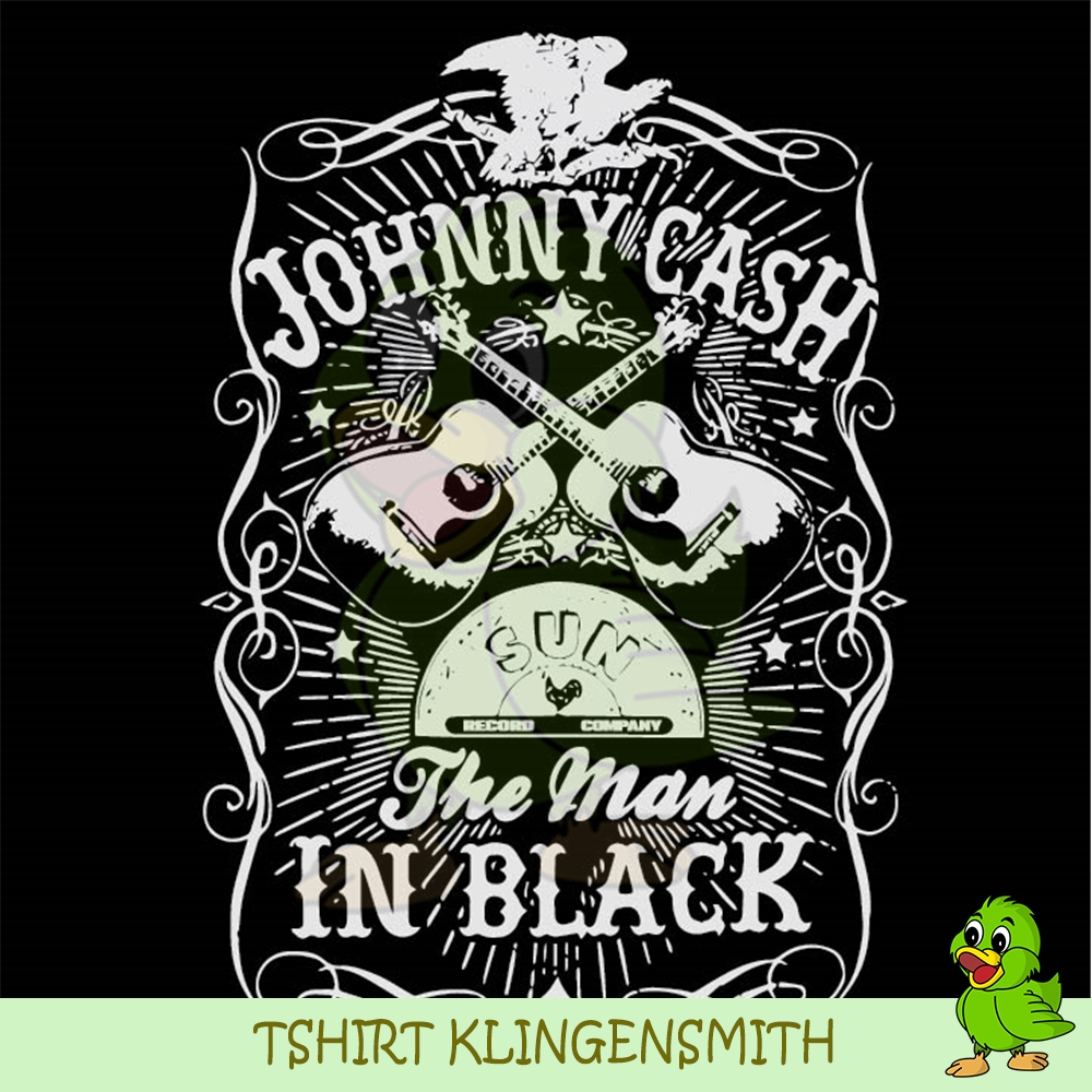 Johnny Cash the man in black svg files for cricut | Inspire Uplift