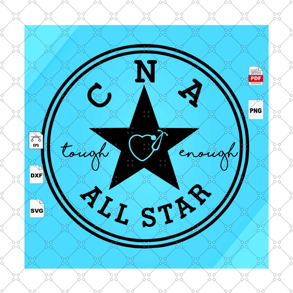 CNA Taught Enough All Star Bundle, Nurse Svg, Nursing School | Inspire ...