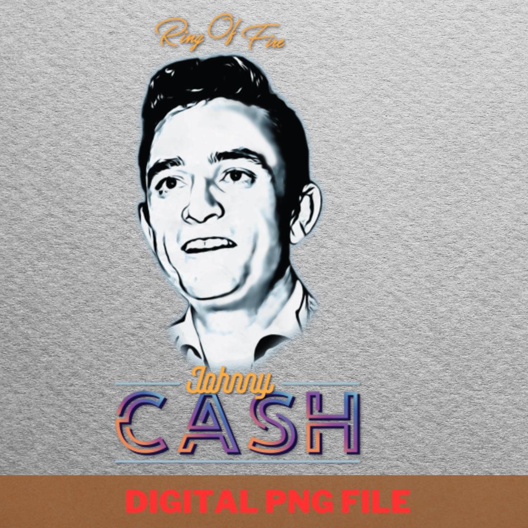 Johnny Cash Passion PNG, Johnny Cash PNG, Outlaw Country Dig | Inspire ...