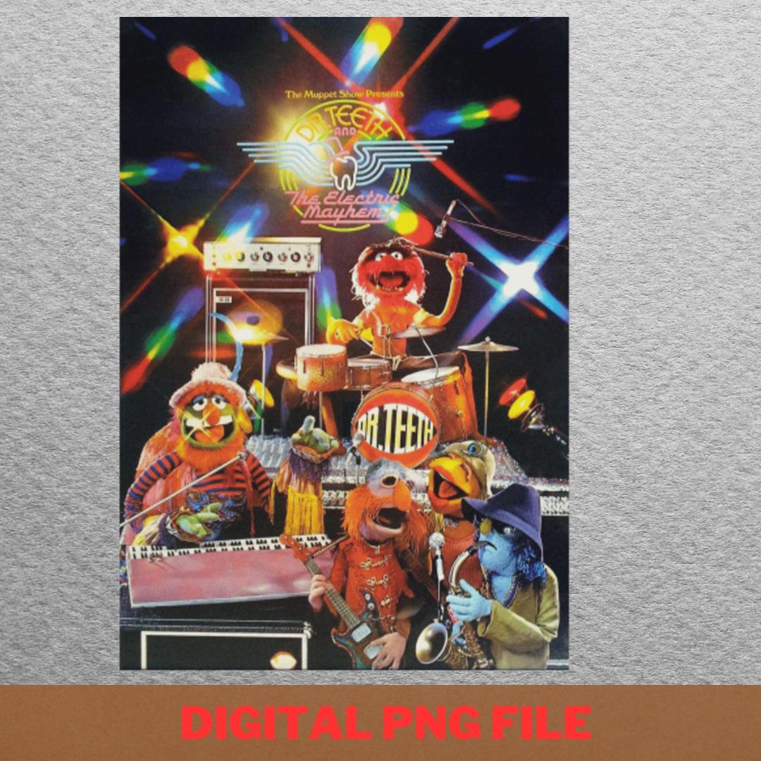 Muppet Legendary Dr Teeth Legendary PNG, Muppets Show PNG, Electric Mayhem Di - Inspire ...