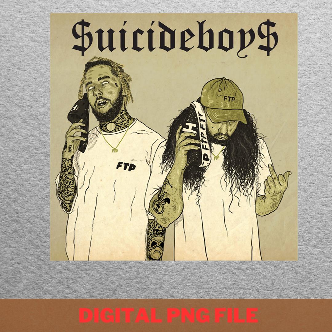 Suicideboys Sound Experimentation PNG, Suicideboys PNG, Hip - Inspire ...