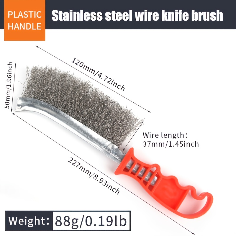 Heavy Duty Steel Wire Wheel Brush for Rust Removal, Metal Polishing & Wood Surface Cleaning