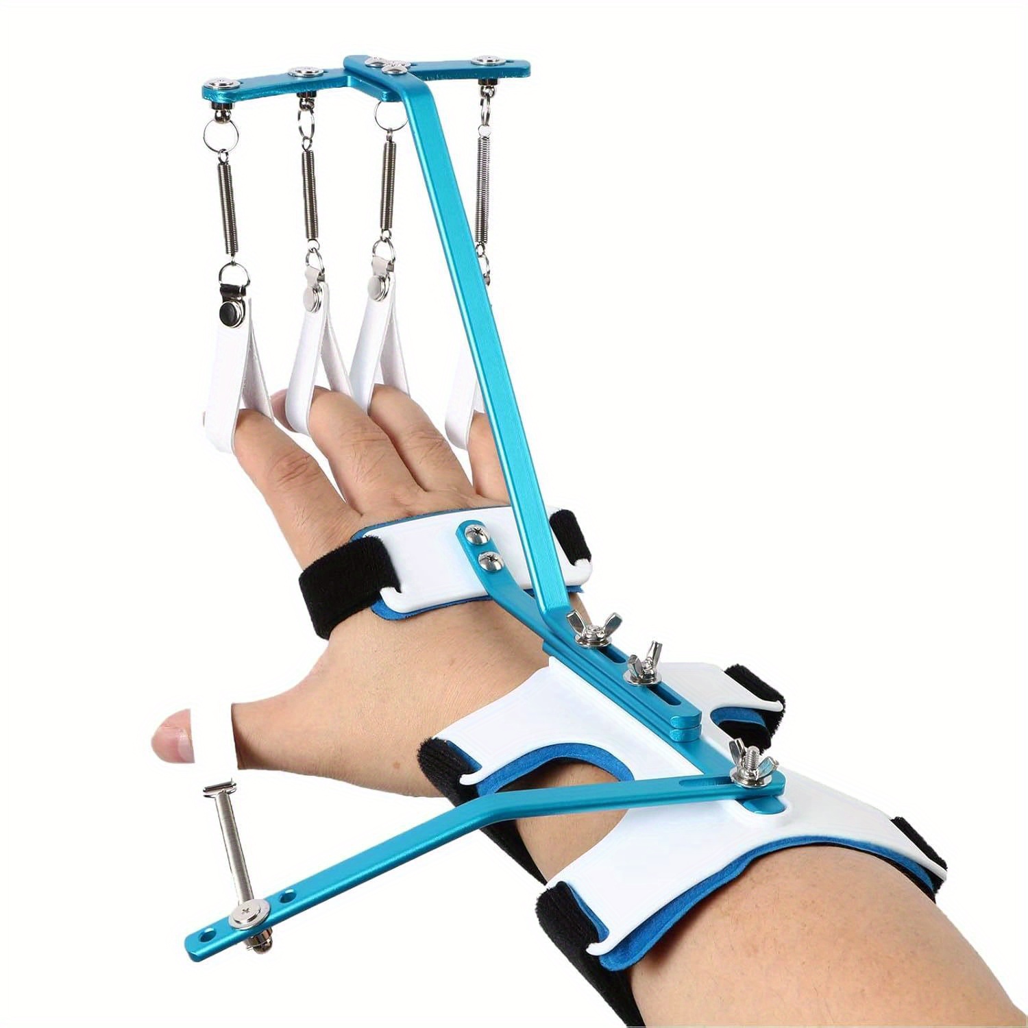 Adjustable Finger Strengthener and Hand Grip Trainer Wrist Exercise Support for Rehabilitation Fitness and Therapy