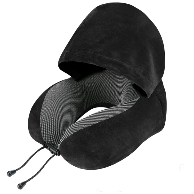 Memory Foam Travel Neck Pillow with Cervical Support Soft U Shaped Neck Support Pillow for Travel and Relaxation