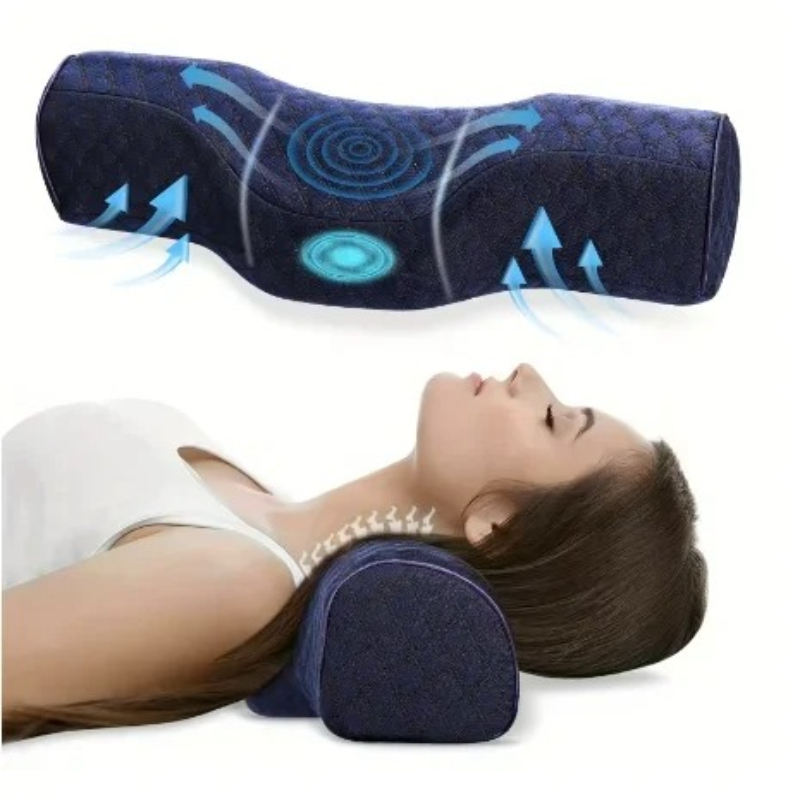 CloudRest Orthopedic Cervical Pillow Memory Foam Neck Support Pillow for Pain Relief and Deep Sleep
