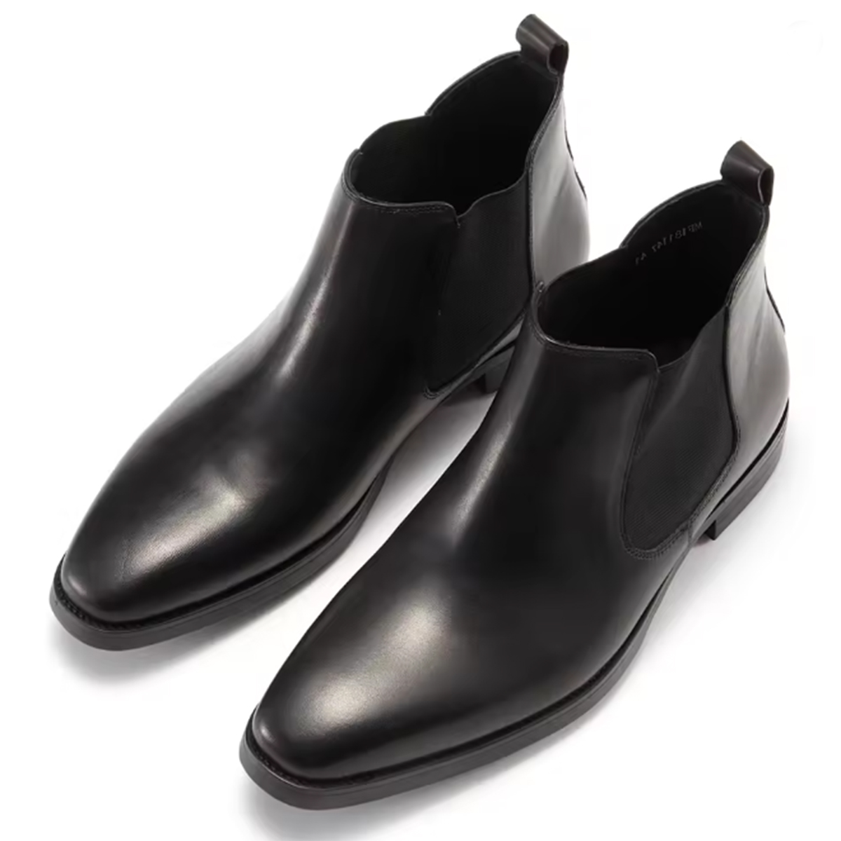 Mens Calf Leather Chelsea Boots British Riding Style Winter Ankle Boots
