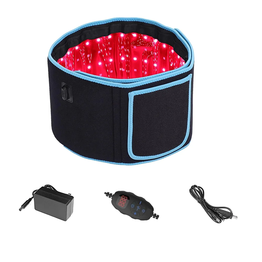 Red Light Therapy Belt Infrared Therapy Wrap for Back Waist Muscle Recovery and Body Wellness