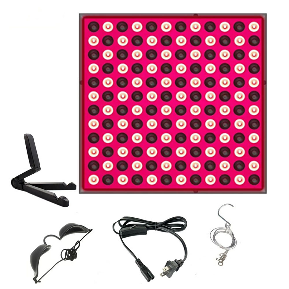 Red Light Therapy Lamp 660nm 850nm Near Infrared LED Light for Skin Recovery Sleep Relaxation and Muscle Support