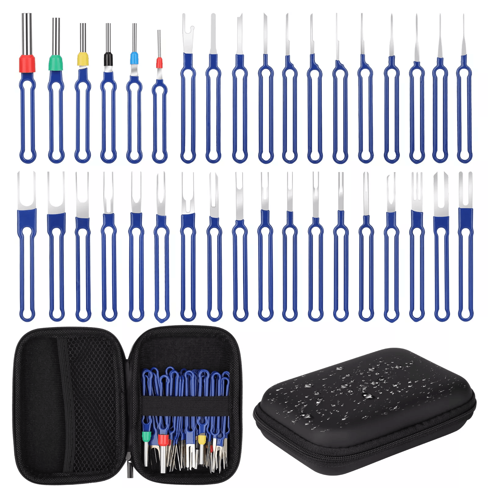 Electrical Wire Connector Terminal Pin Removal Ejector Tool Set for Auto Repair