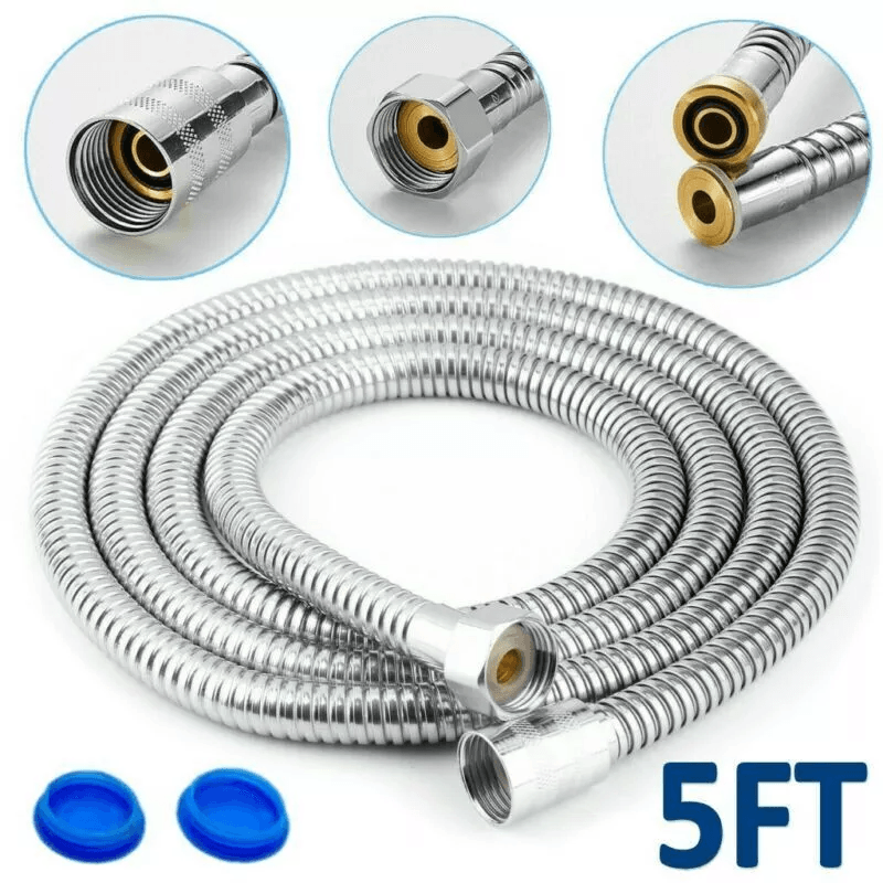 Extra Long Stainless Steel Handheld Shower Hose Flexible Bathroom Replacement Tube