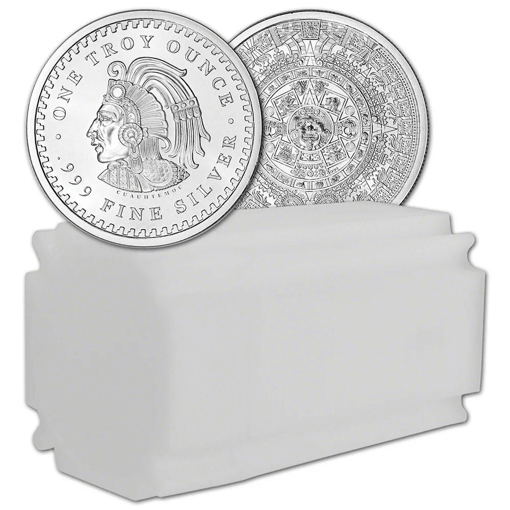 1 oz Aztec Silver Rounds Tube of 20 – GSM | Inspire Uplift