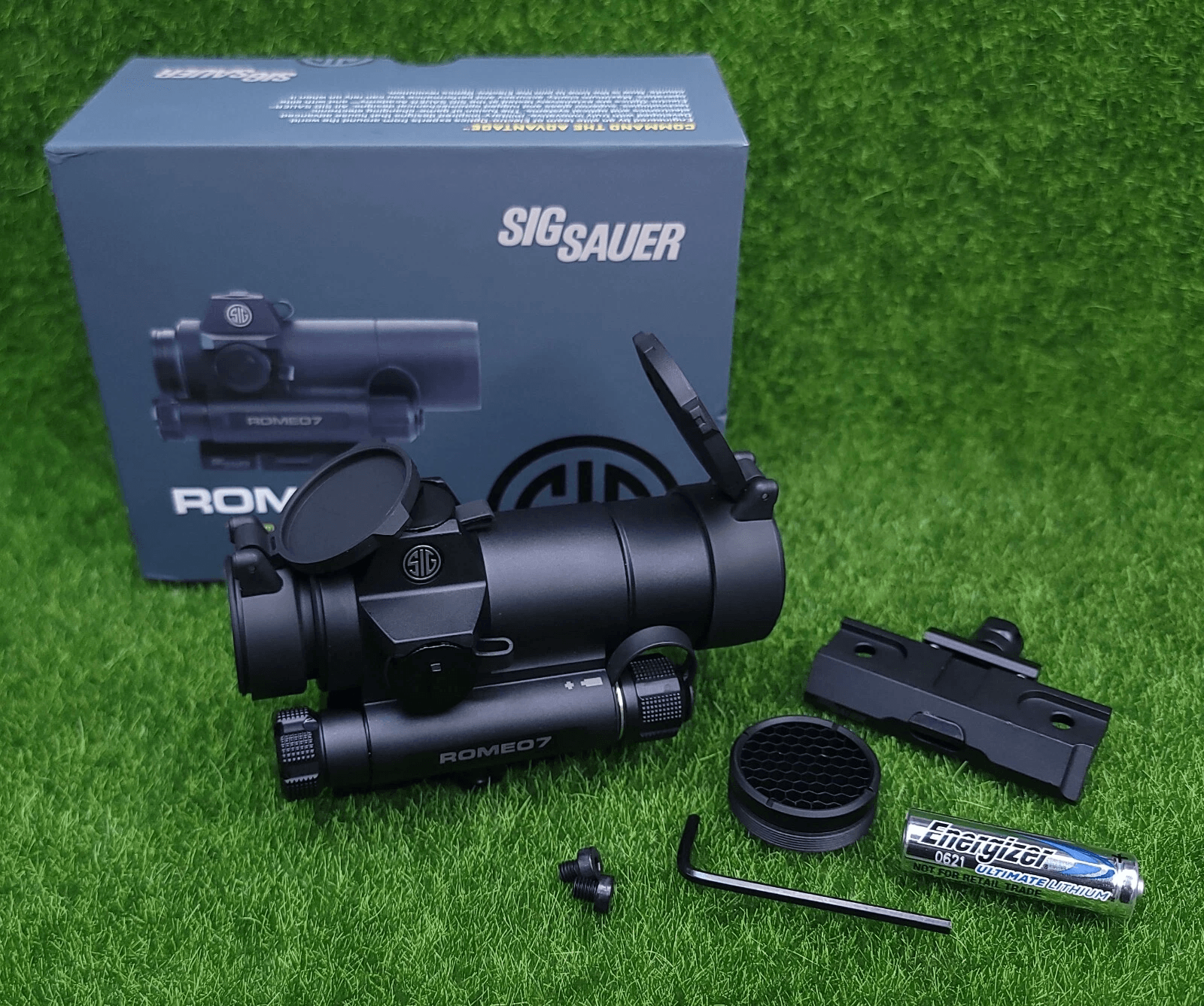 Sig Sauer ROMEO7 1x30mm Red Dot Sight - 2 MOA Reticle, MOTAC, Waterproof - SOR71001