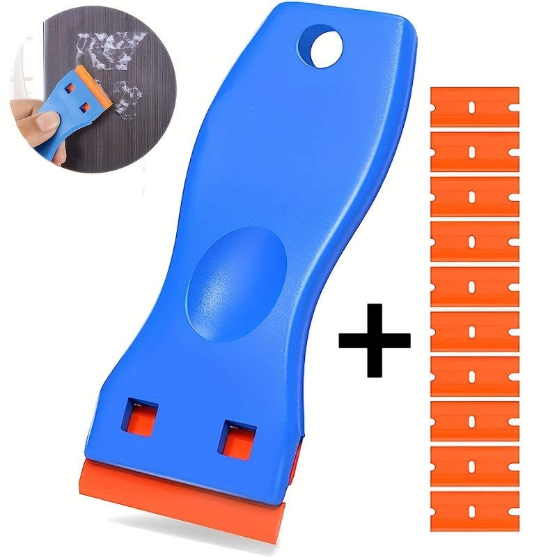 Precision Car Sticker Remover & Plastic Scraper Tool for Decals, Tint Film and Glass Cleaning