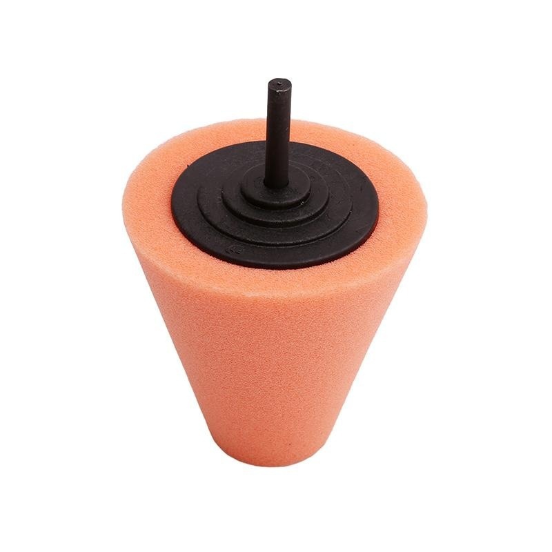 Precision Cone Wheel Polishing Sponge Set for Rims, Metal & Plastic Detailing
