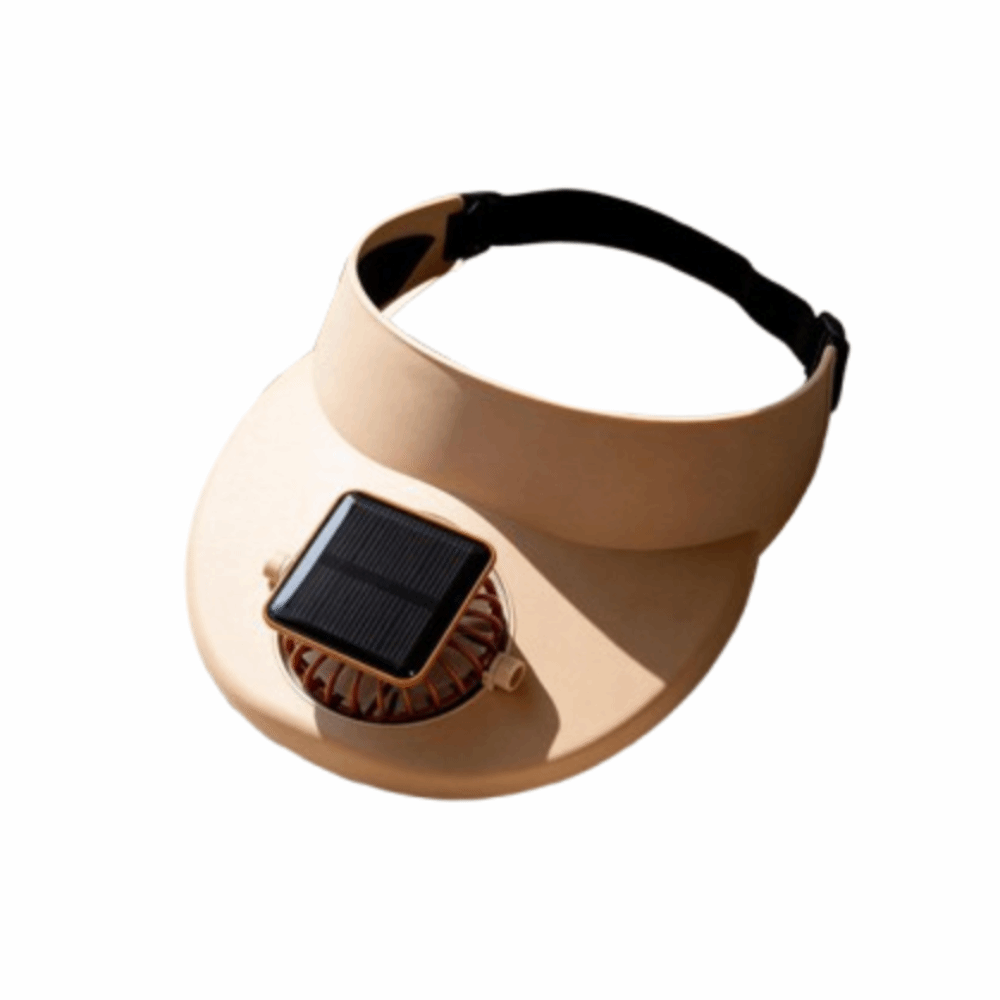 Portable Solar Fan Hat with Wide Brim Sun Protection & USB Cooling