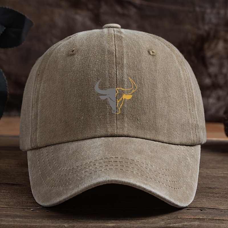 Bull Head Outdoor Fishing & Travel Baseball Cap with Sun Protection