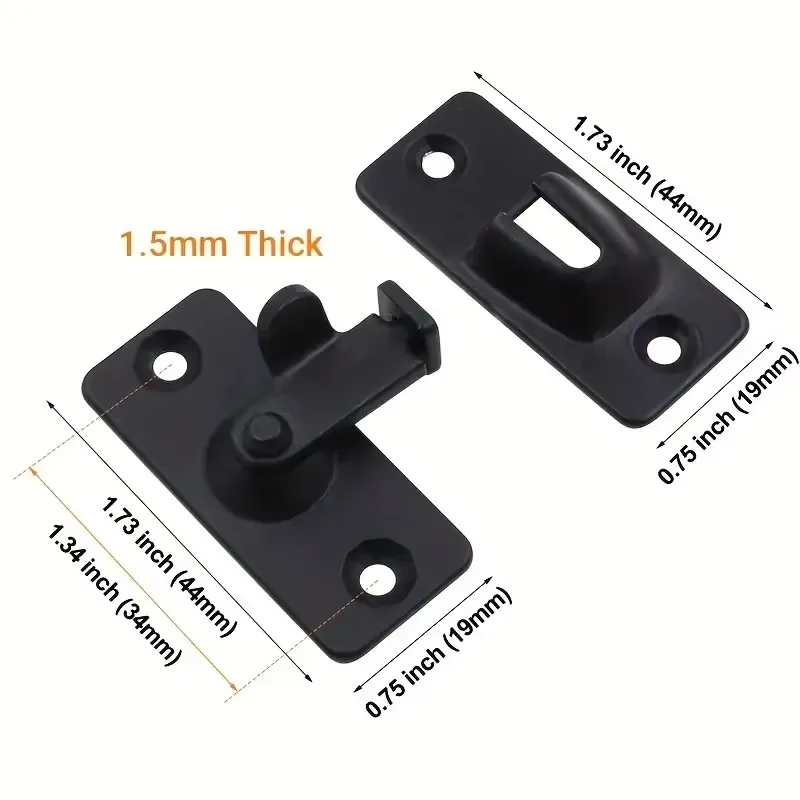 FortiLatch 304 Stainless Steel Security Door Latch Lock for Doors, Gates & Cabinets