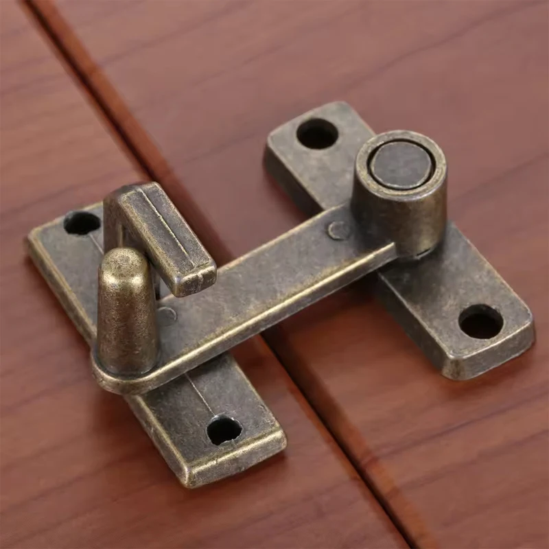 Vintage Bronze Sliding Window Lock & Door Latch Bolt for Enhanced Home Security