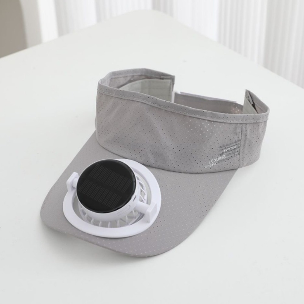 Solar Fan Hat with USB Rechargeable Cooling & UV Protection for Outdoor Adventures
