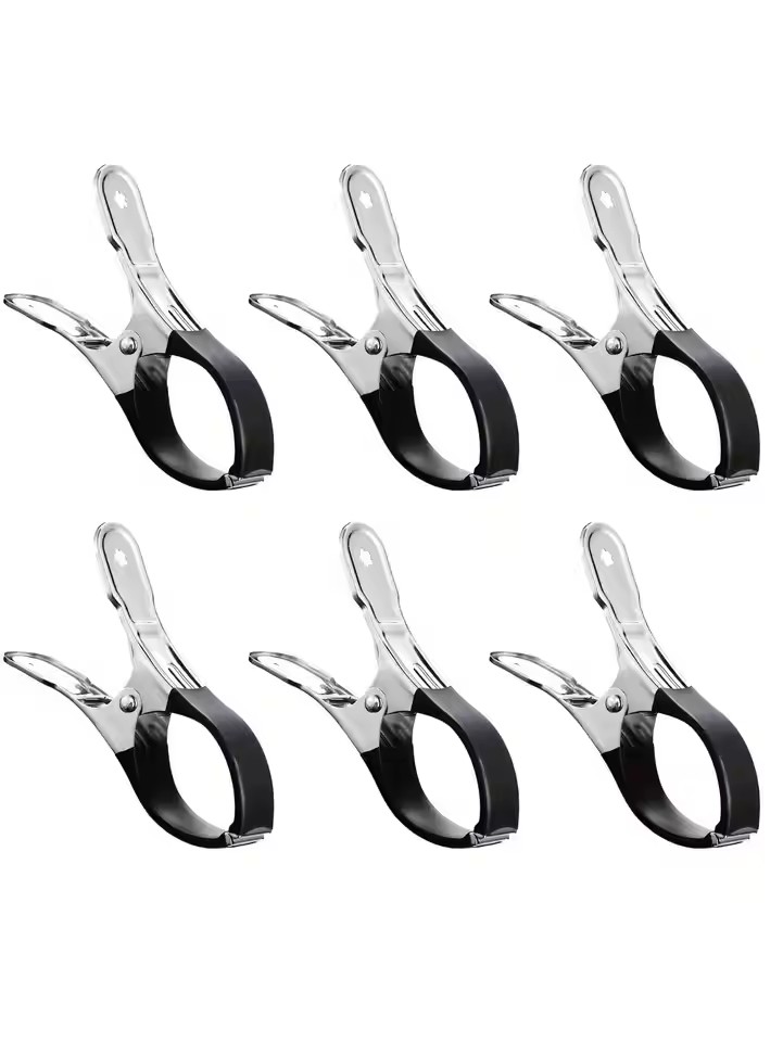 Heavy Duty Pool Cover Clips Stainless Steel Windproof Clamps for Above Ground Pool Covers (6 Pack)