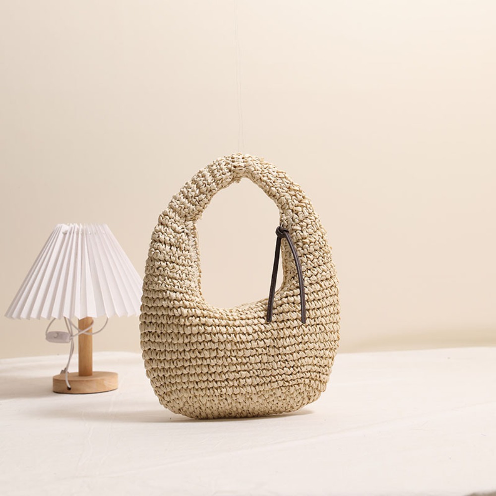 Boho Straw Beach Bag Large Capacity Woven Tote for Summer Travel & Everyday Style