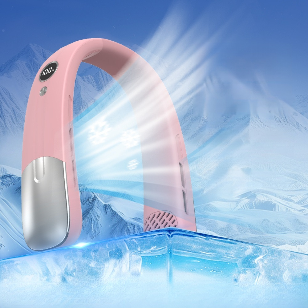 Bladeless Neck Fan Portable Rechargeable Cooling Fan for Outdoor Comfort