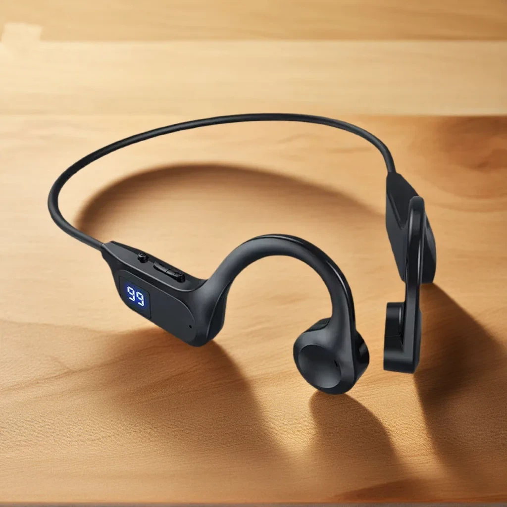 Bone Conduction Sport Headphones Wireless Bluetooth Earbuds with Mic for Running and Outdoor Fitness