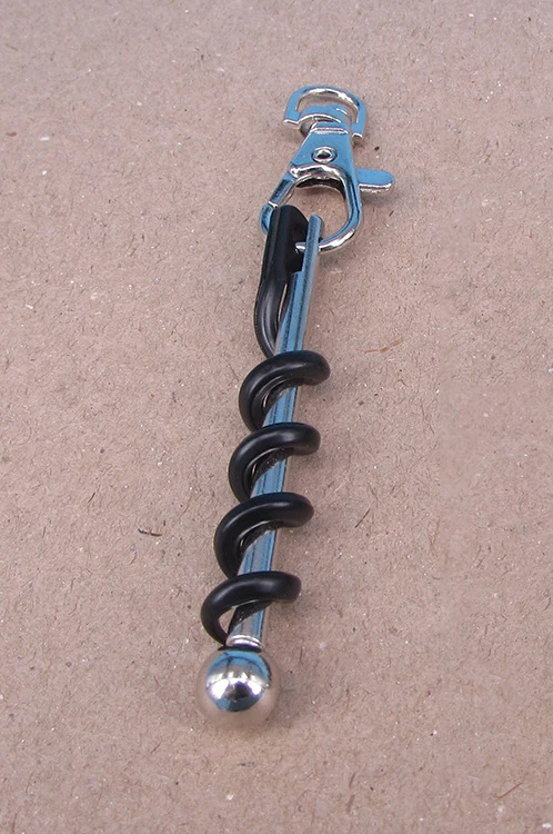 Compact EDC Bottle Opener Keychain with Mini Corkscrew for Camping and Everyday Carry