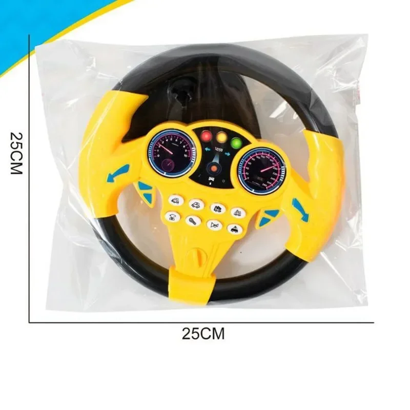 Interactive Kids Steering Wheel Toy for Stroller & Car Seat with Lights, Sounds and Pretend Driving Fun
