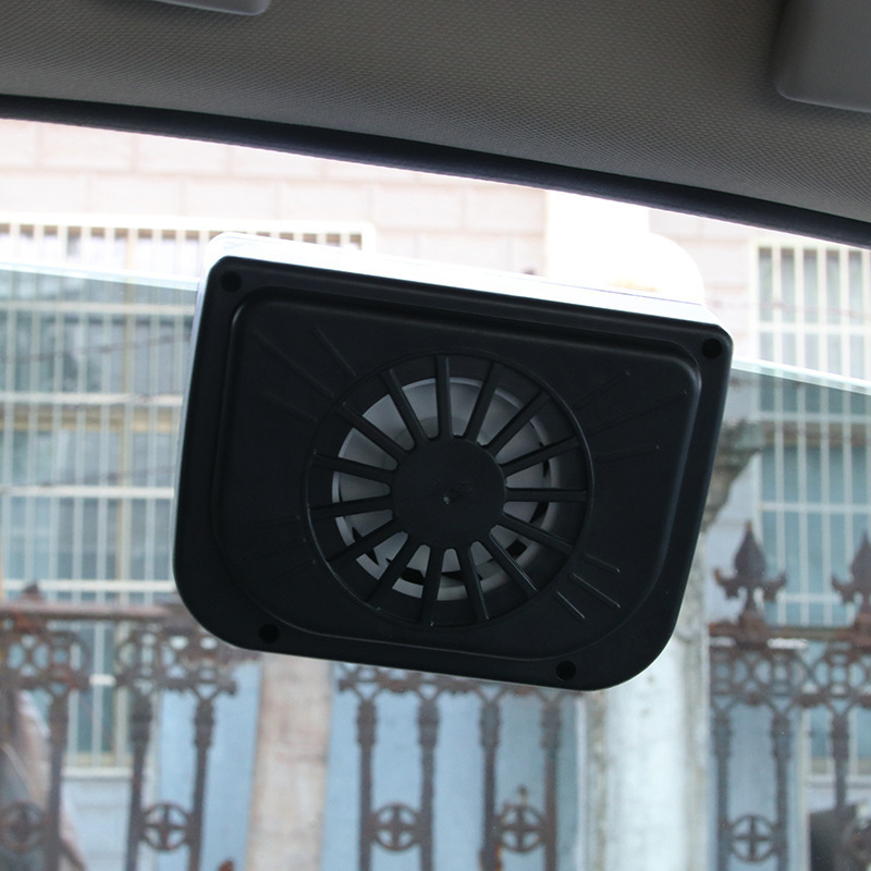 Solar Car Exhaust Fan Portable Car Window Cooling Fan Quiet Solar Powered Ventilation System