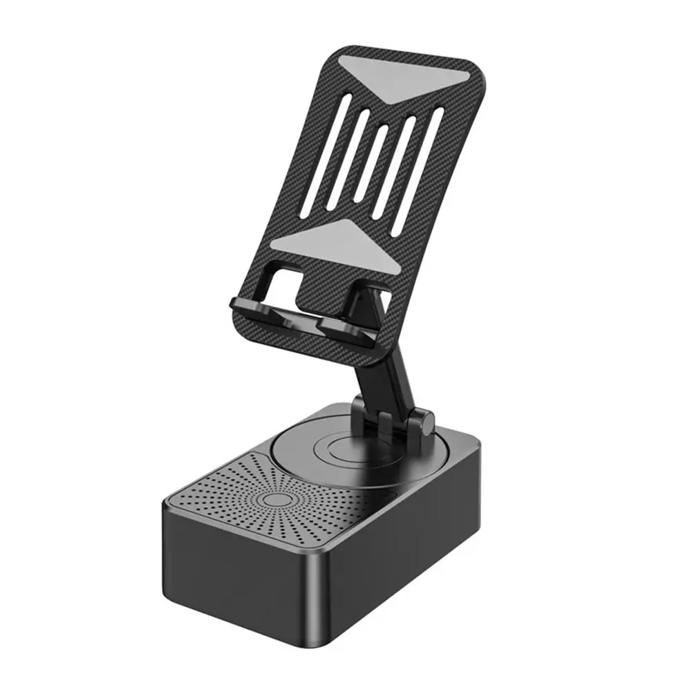 3 in 1 Bluetooth Speaker Phone Stand with Portable Power Bank & Foldable Wireless Speaker