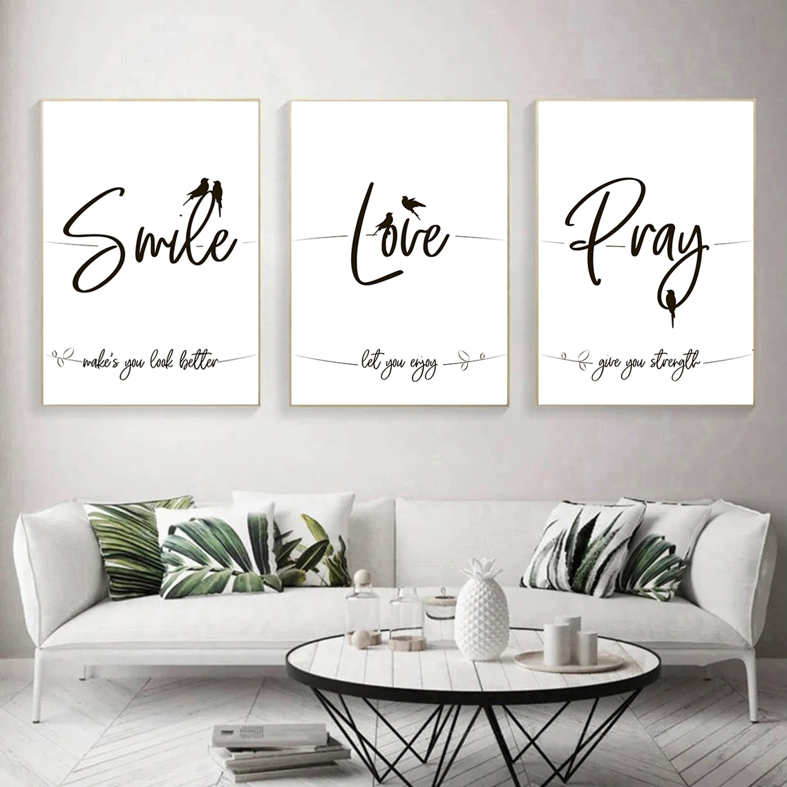 Inspirational Quotes Wall Art Print Set of 3 Posters Modern | Inspire ...