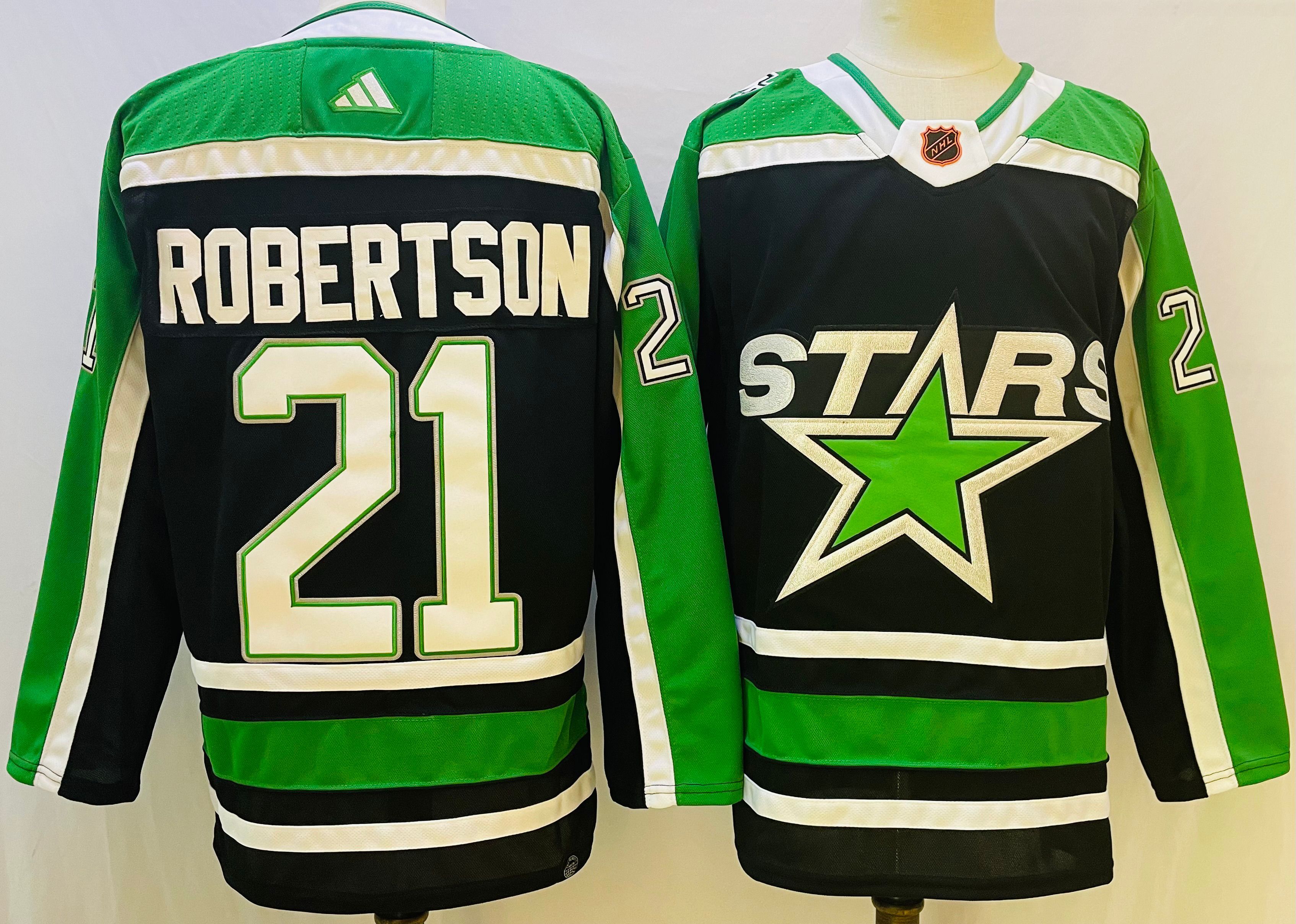 Dallas Stars Hockey Jerseys Mens Robertson 21 stitched size Inspire Uplift