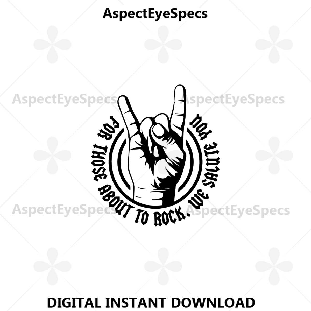 For Those About To Rock Svg, Metallica Design Svg, Rock Hand | Inspire ...