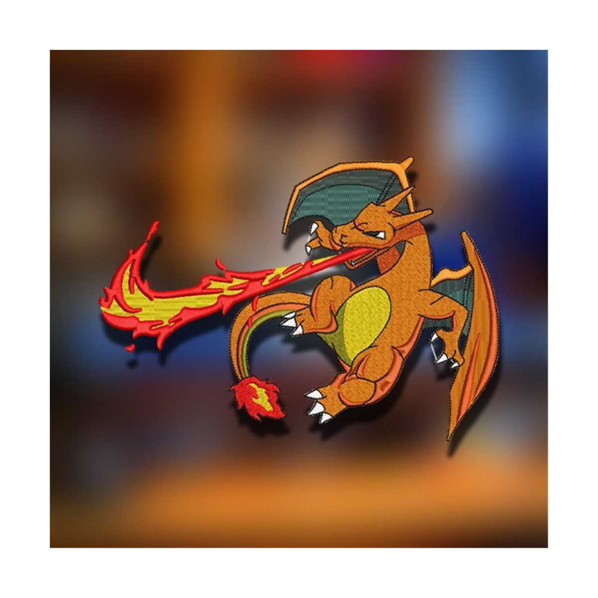 Charizard Pokemon Anime Dragon Fire Embroidery Design Machin | Inspire ...