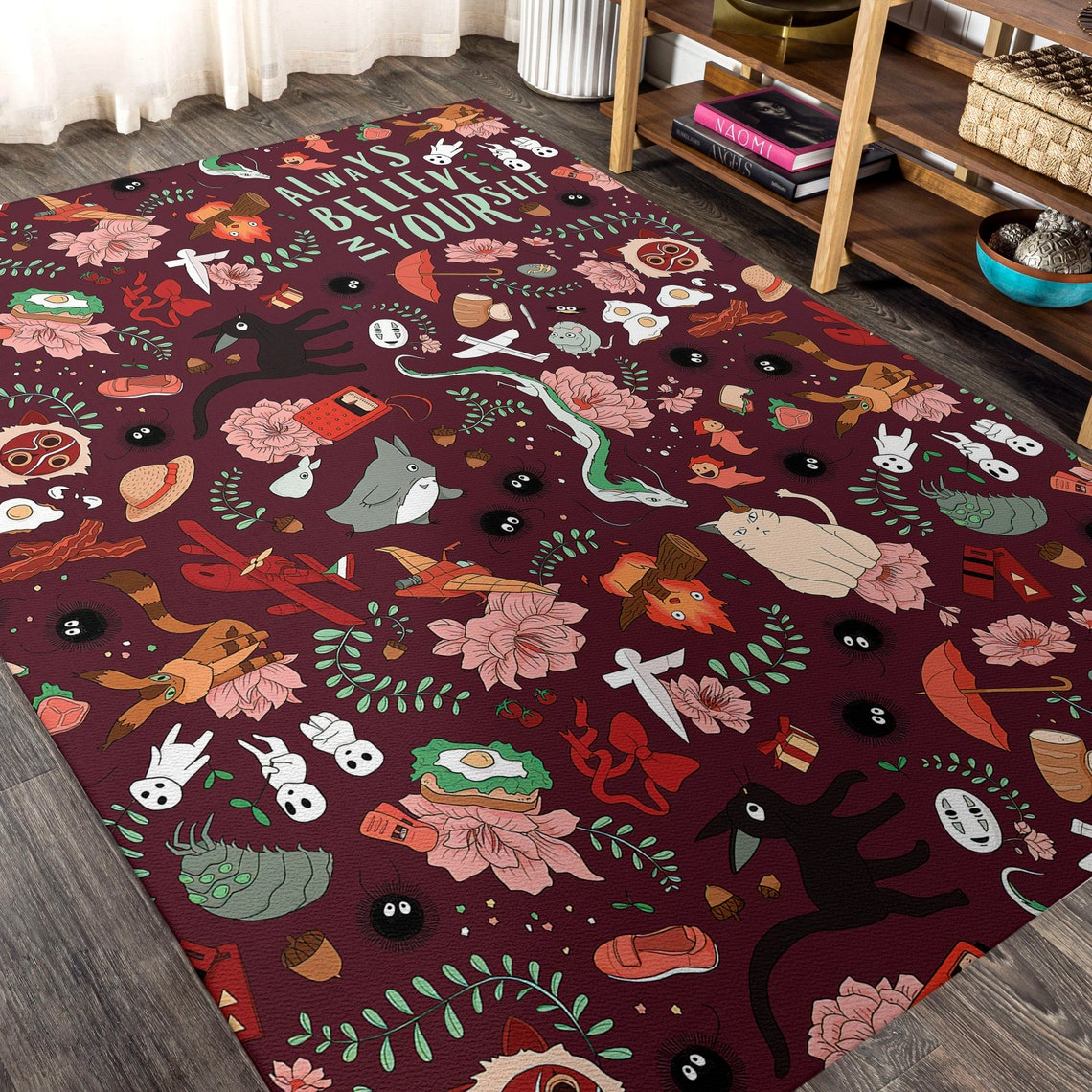 Ghibli Studio Rug Custom Anime Rug, Customized Rug, Anime Ru | Inspire ...