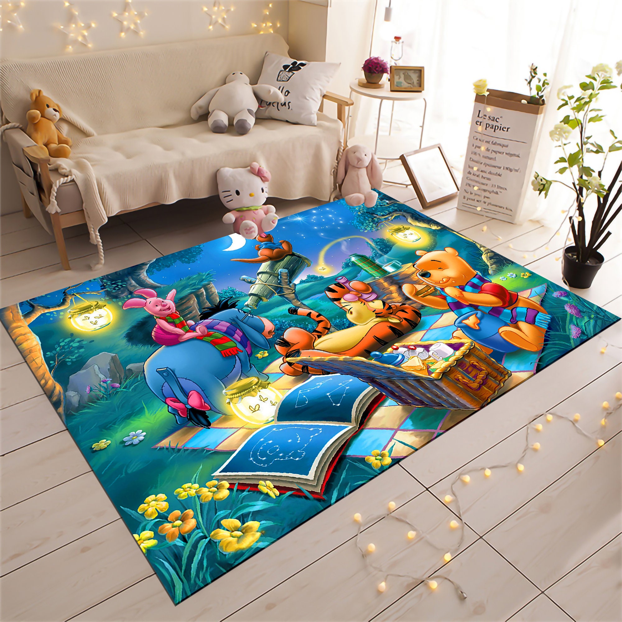 Handmade Rug Cute Cute Friends Rug, Kids Rug, Kids Room Decor, Minimalist Rug, | Inspire ...