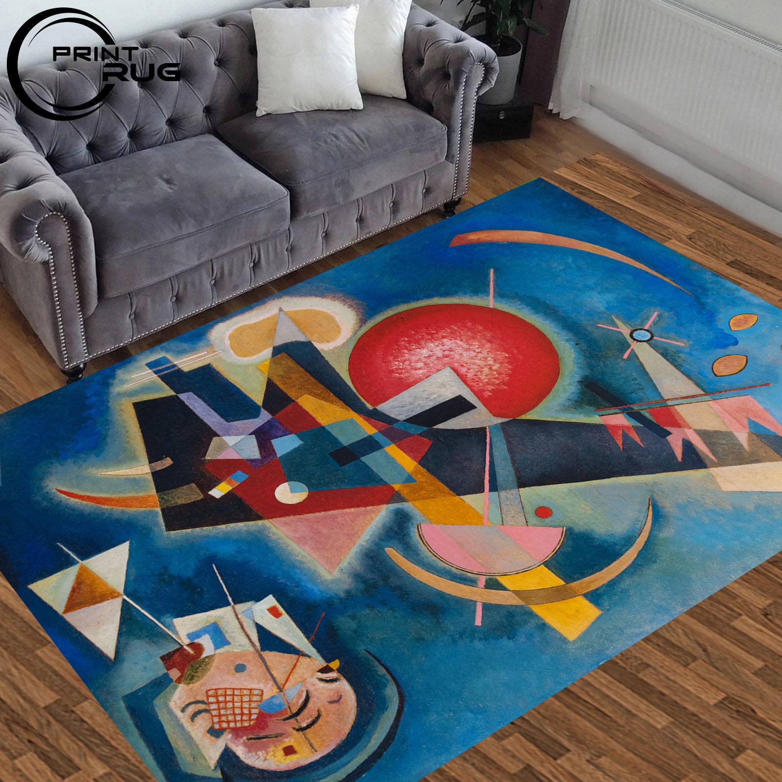 Kandiski Rug Wassily Kandinsky, Wassily Kandinsky print Rug,Colorful By W | Inspire ...