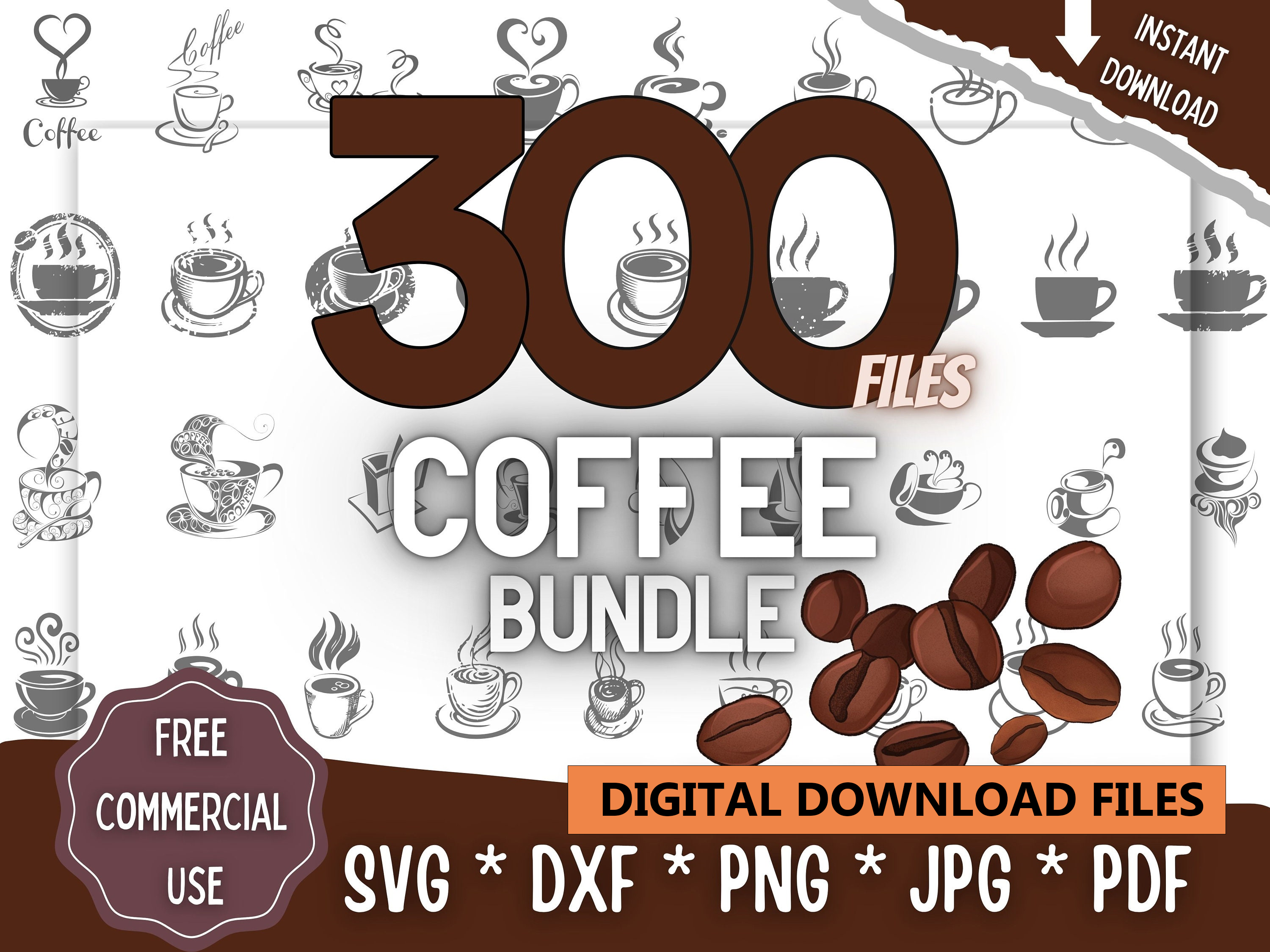 Coffee SVG Bundle For Cricut, CNC, Laser, etc Creative Proje | Inspire ...